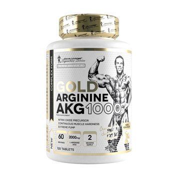 Аргінін альфа-кетоглутарат Kevin Levrone Gold Arginine AKG 1000 mg, 120 таблеток Kevin Levrone Gold Arginine AKG 1000 mg (120 tab) 000031640 фото