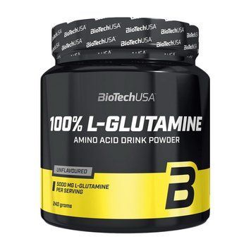 Амінокислота BioTech USA 100% L-Glutamine (Л-Глутамін), 240 г BioTech 100% L-Glutamine (240 g, unflavored) 000000951 фото