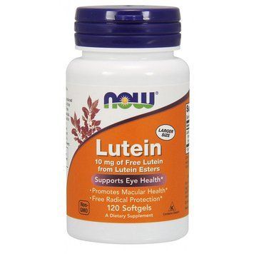 NOW Lutein 10 mg (120 softgel) 000008566 фото