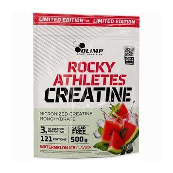 Креатин моногидрат Olimp Rocky Athletes Creatine 500 г OLIMP Rocky Athletes Creatine (500 g, sour apple punch) 000033040 фото