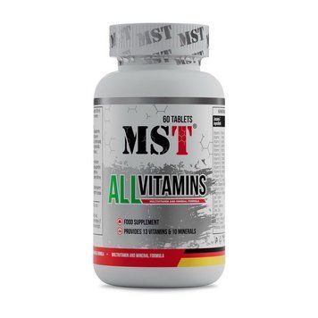 Мультивитаминный комплекс MST Nutrition AllVitamins, 60 таблеток 000019454 фото