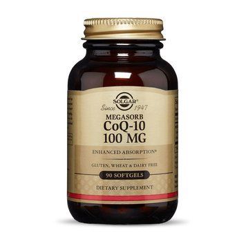 Solgar CoQ-10 100 мг megasorb (90 softgels) 000018349 фото