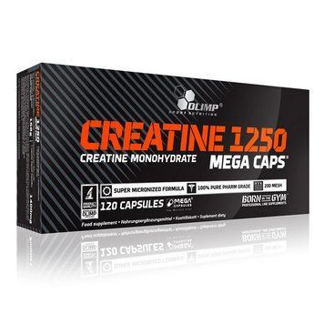 Креатин моногидрат OLIMP Creatine Mega Caps 1250 (120 капсул) OLIMP Creatine Mega Caps 1250 (120 caps) 000001215 фото