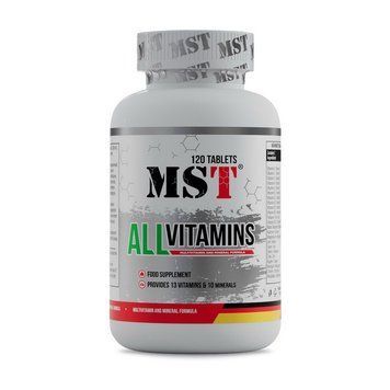 Комплексные витамины и минералы MST AllVitamins, вкус клубника (120 таблеток) 000019455 фото