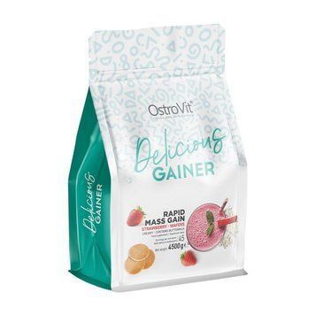 Гейнер OstroVit Delicious Gainer Rapid Mass Gain 4.5 кг OstroVit Delicious Gainer Rapid Mass Gain (4,5 кг, chocolate-wafers) 000026192 фото