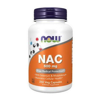 NOW NAC 600 mg (250 veg caps) 000019855 фото