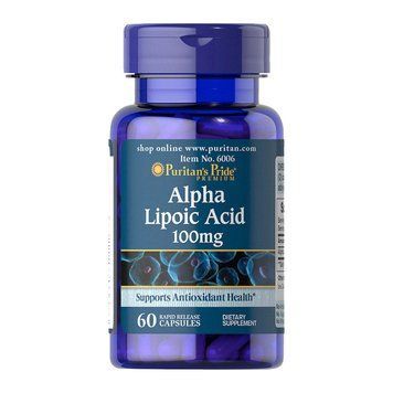 Puritan's Pride Alpha Lipoic Acid 100 mg (60 caps) 000012052 фото