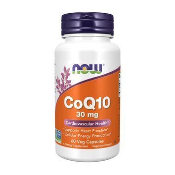 Коэнзим Q10 NOW CoQ10 30 мг, 60 вегетарианских капсул NOW CoQ10 30 mg (60 veg caps) 000007726 фото
