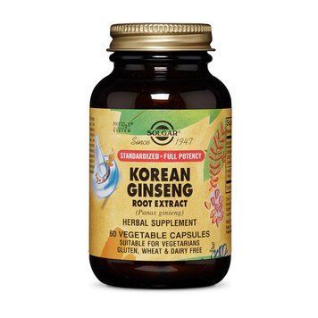 Solgar Korean Ginseng root extract (60 veg caps) 000018356 фото