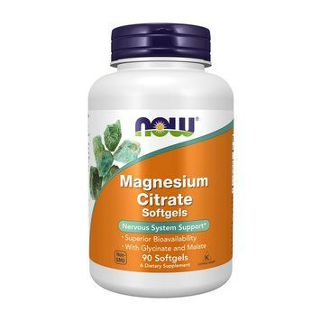 NOW Magnesium Citrate (90 softgels) 000006511 фото