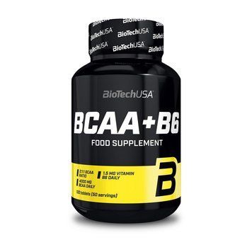 Амінокислоти BioTech USA BCAA + B6 (100 таблеток) BioTech BCAA + B6 (100 tabs) 000005475 фото