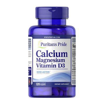 Puritan's Pride Calcium Magnesium Vitamin D3 (120 caplets) 000012584 фото