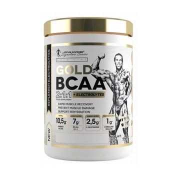 Амінокислоти BCAA Kevin Levrone Gold BCAA 2:1:1 + Electrolytes 375 г Kevin Levrone Gold BCAA 2:1:1 + Electrolytes (375 g, fruit massage) 000022080 фото
