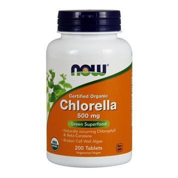 NOW Chlorella 500 mg (200 tab) 000009574 фото