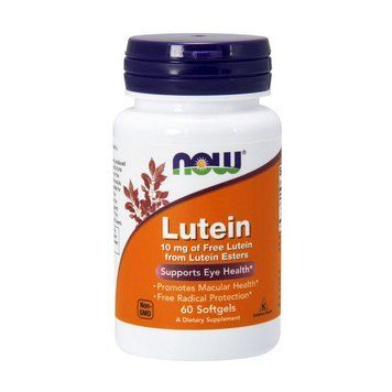 NOW Lutein 10 mg (60 softgels) 000005506 фото