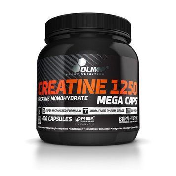Креатин моногидрат Olimp Nutrition Creatine Mega Caps 1250 (400 капсул) OLIMP Creatine Mega Caps 1250 (400 caps) 000001227 фото