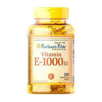 Витамин E Puritan's Pride Vitamin E-450 мг (1000 IU), 100 мягких капсул Puritan's Pride Vitamin E-450 mg (1000 IU) (100 softgels) 000015891 фото