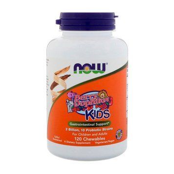 NOW Kids Berry Dophilus (120 chewables) 000017859 фото