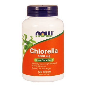 NOW Chlorella 1000 mg (120 tab) 000009575 фото