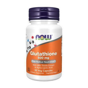 NOW Glutathione 500 mg (30 veg caps) 000019787 фото