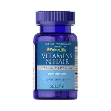 Puritan's Pride Vitamins for the Hair (60 tabs) 000010780 фото
