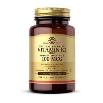 Solgar Vitamin K2 MK-7 100 mcg (50 veg caps) 000019870 фото
