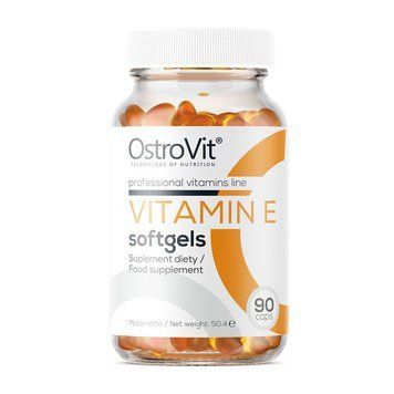 Витамин E OstroVit Vitamin E 90 капсул OstroVit Vitamin E (90 caps) 000023347 фото