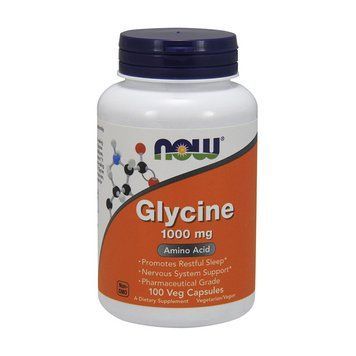 NOW Glycine 1000 mg (100 cap) 000008720 фото