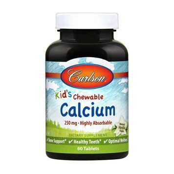 Carlson Labs Kid`s Chewable Calcium 250 mg (60 tab) 000016543 фото