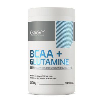 Амінокислоти OstroVit BCAA + Glutamine (500 г), без смаку OstroVit BCAA+Glutamine (500 g, pure) 000010766 фото