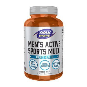 Витаминно-минеральный комплекс NOW Men's Active Sports Multi, 180 капсул NOW Men's Active Sports Multi (180 caps) 000019635 фото
