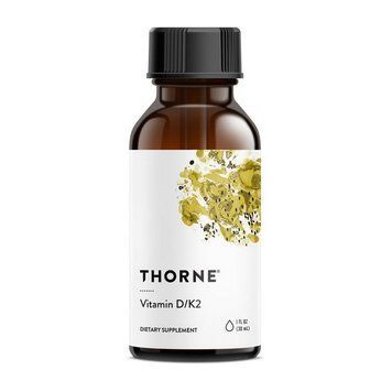 Вітамін D3 + K2 Thorne Research Vitamin D/K2, 30 мл 000021214 фото