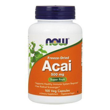 NOW Acai 500 mg freeze-dried (100 veg caps) 000012082 фото