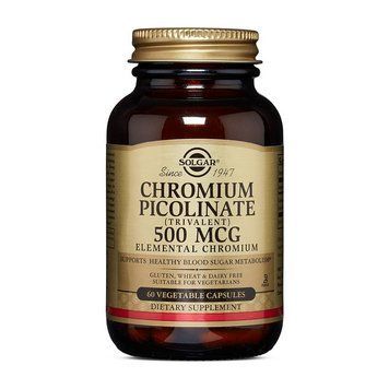 Пиколинат хрома Solgar Chromium Picolinate 500 mcg, 60 вегетарианских капсул Solgar Chromium Picolinate 500 mcg (60 veg caps) 000017526 фото