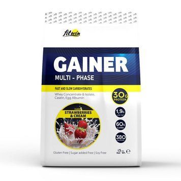 Гейнер для набору маси FitWin Gainer Multi-Phase, 1.5 кг FitWin Gainer Multi-Phase (1,5 kg, milk chocolate) 000030394 фото