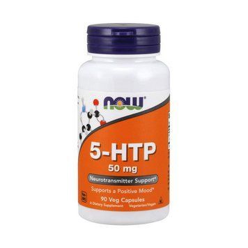 NOW 5-HTP 50 mg (90 veg caps) 000005643 фото