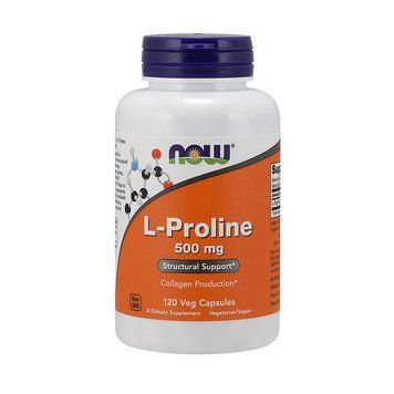 L-пролін NOW L-Proline 500 мг NOW L-Proline 500 mg (120 veg caps) 000012224 фото