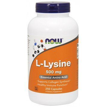 L-лізин NOW L-Lysine 500 мг (250 капсул) NOW L-Lysine 500 mg (250 caps) 000009212 фото