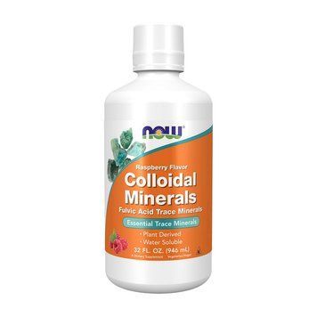 Колоїдні мінерали NOW Colloidal Minerals (946 мл, малина) NOW Colloidal Minerals (946 ml, raspberry) 000019898 фото