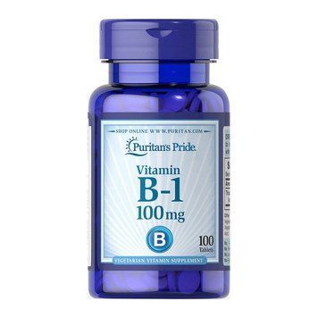 Puritan's Pride Vitamin B-1 100 мг (100 таблеток) 000011850 фото