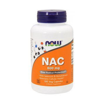 NOW NAC 600 mg (100 veg caps) 000014924 фото