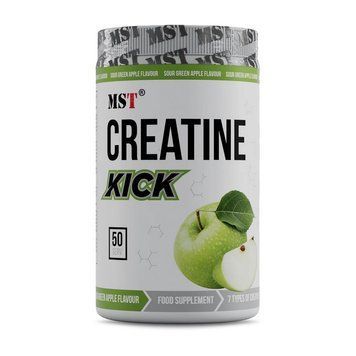 Креатиновый комплекс MST Creatine Kick 7 в 1 (с цитруллином и углеводами) MST Creatine Kick (500 g, sour green apple) 000020169 фото