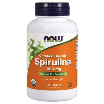 Органическая спирулина в таблетках NOW Foods Spirulina 1000 mg Organic 000009718 фото