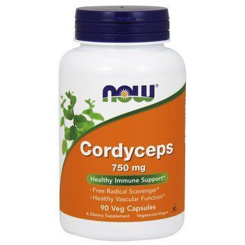Екстракт кордицепсу NOW Cordyceps 750 мг, 90 вегетаріанських капсул NOW Cordyceps 750 mg (90 veg caps) 000008884 фото