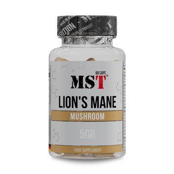 Экстракт ежовика гребенчатого MST Lion's Mane Mushroom 500 мг (60 капсул) MST Lion's Mane Mushroom 500 mg (60 caps) 000030620 фото