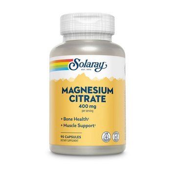 Цитрат магния Solaray Magnesium Citrate 400 mg (с растительным комплексом), 90 вегетарианских капсул 000021224 фото