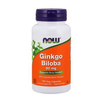 Экстракт гинкго билоба NOW Ginkgo Biloba 60 мг (120 капсул) NOW Ginkgo Biloba 60 mg (120 caps) 000005859 фото