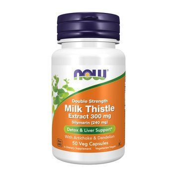 NOW Milk Thistle Extract 300 mg (50 veg caps) 000014642 фото