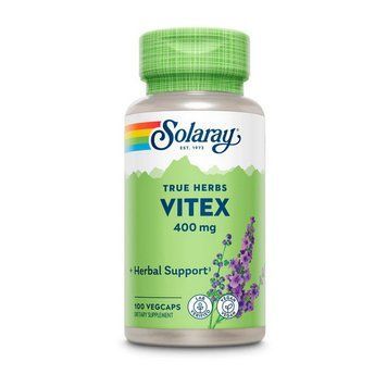 Вітекс священний (Екстракт ягід) Solaray Vitex Chasteberry 400 мг, 100 вегетаріанських капсул 000022005 фото