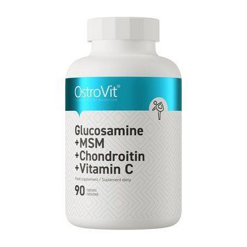 Хондропротектор OstroVit Glucosamine + MSM + Chondroitin + Vitamin C (90 таблеток) MST Omega 3 Selected (500 softgels) 000032209 фото
